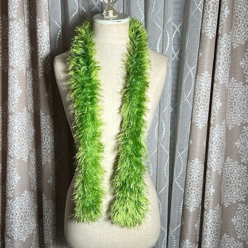 EUC Hand Knit Eyelash Yarn Scarf